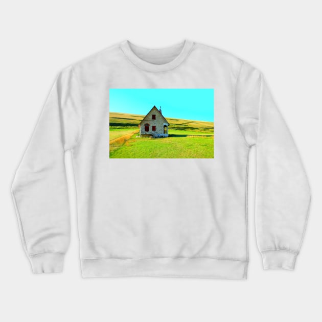 Villa Lucio in Sassotetto Crewneck Sweatshirt by KristinaDrozd